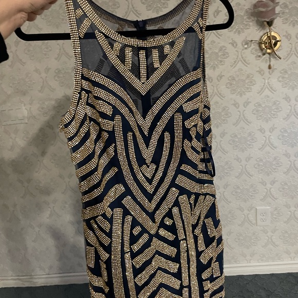 BEAUTIFUL BLUE SPARKLY DRESS GOWN - Picture 10 of 10